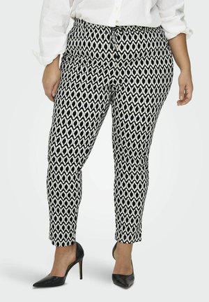CURVY PATTERNED CLASSIC - Pantalones - black 1
