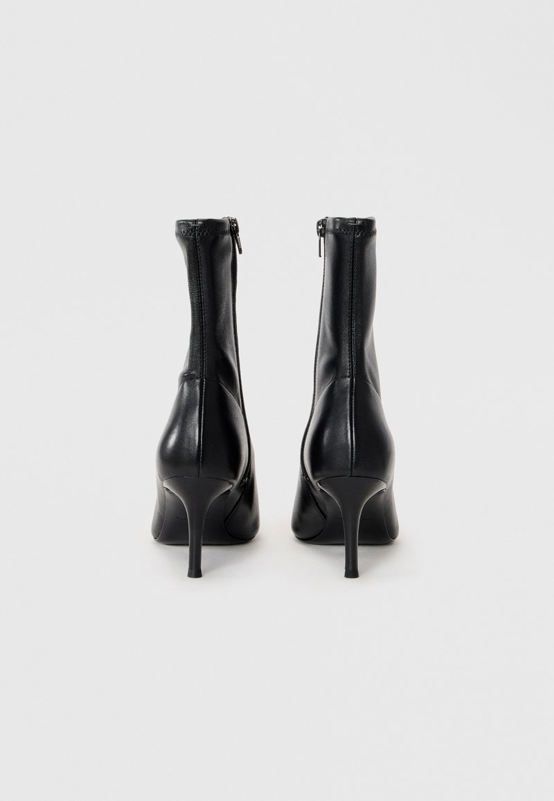 Bottines Rag & Bone Noelle En Cuir Noir - Taille 39.5 - Bout Ouvert - Occasion