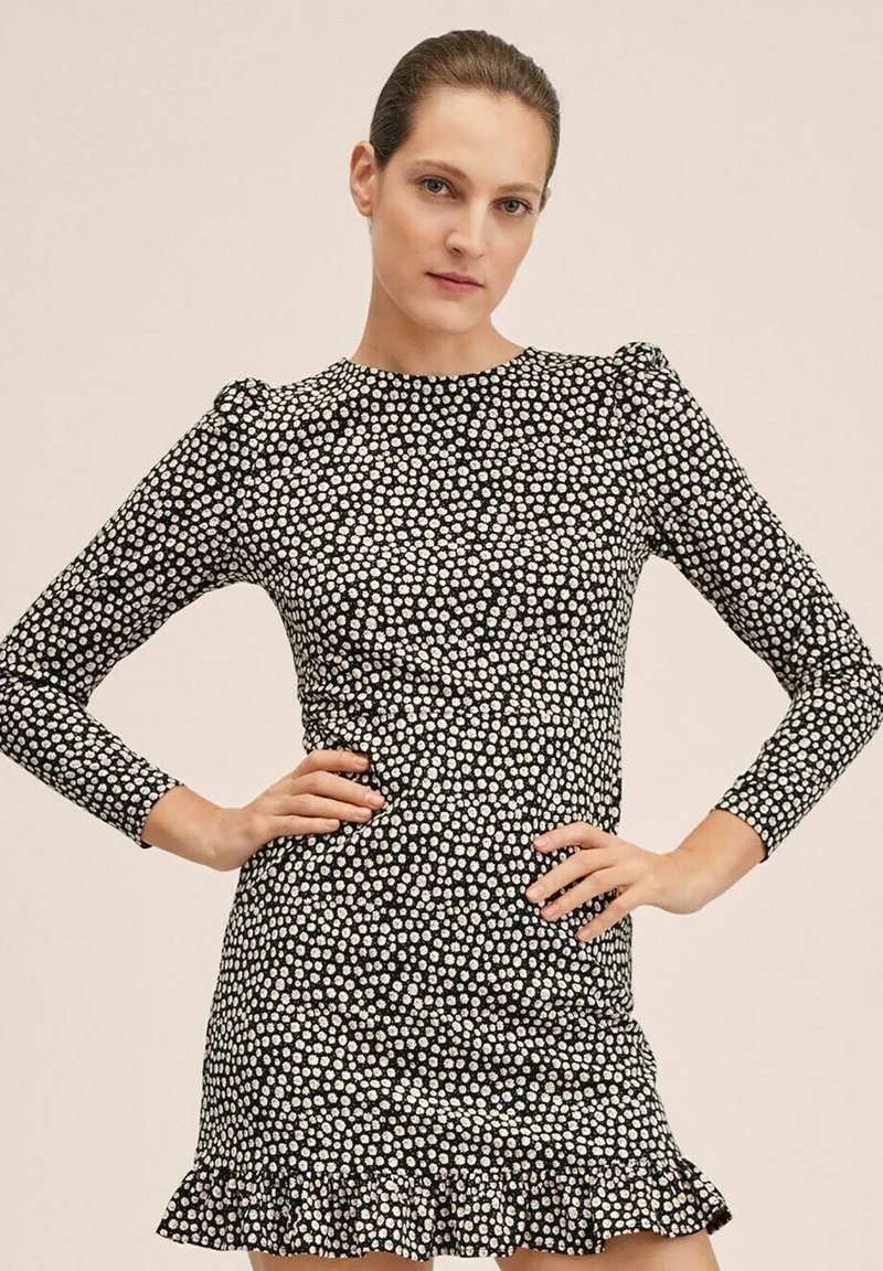 Damen Freizeitkleider | Mango PALOS Freizeitkleid black/offwhite - PM84435 Damen Freizeitkleider | Mango PALOS Freizeitkleid black/offwhite - PM84435