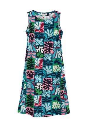 Seasalt Cornwall CRESTING WAVES - Day dress - multi collage seaweed mid teal