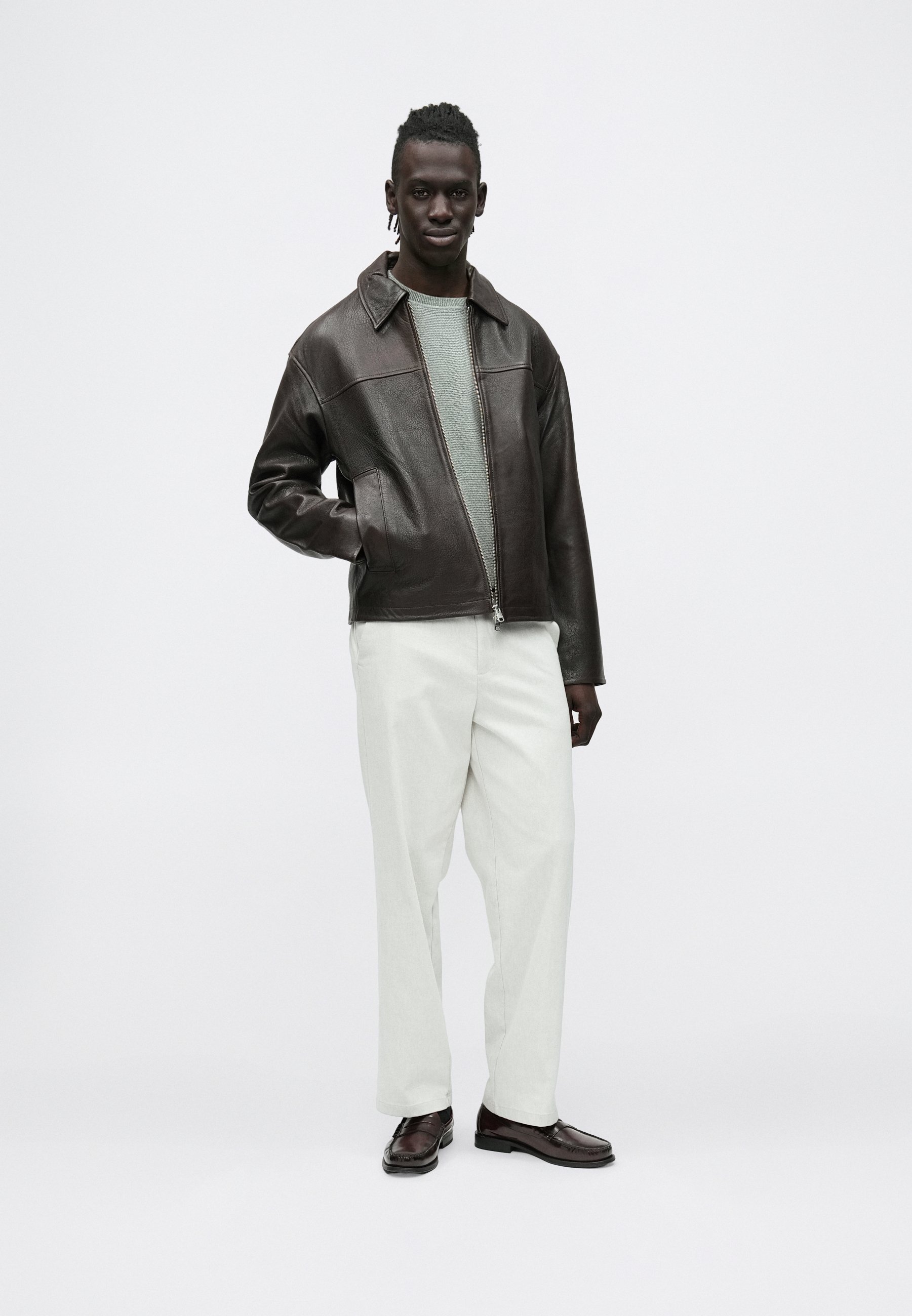 ジャケット・アウター LiNoH LEATHER JACKET LiNoH（リノー）の「【LiNoH】POLISH CLOTH × SYNTHETIC LEATHER