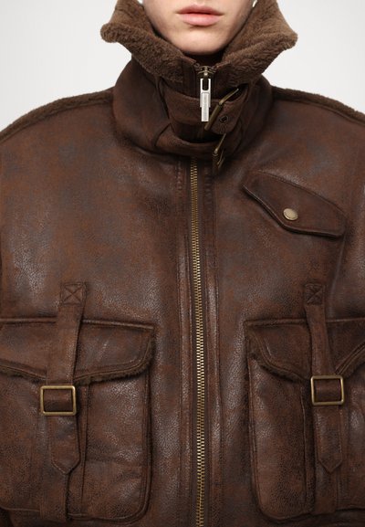 Feng Chen Wang VINTAGE STYLE JACKET - Veste en similicuir - brown