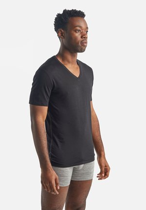 MERINO MID WEIGHT ANATOMICA - Aluspaita - black/monsoon