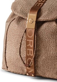 Borbonese FOLD MEDIUM - Backpack - beige marrone