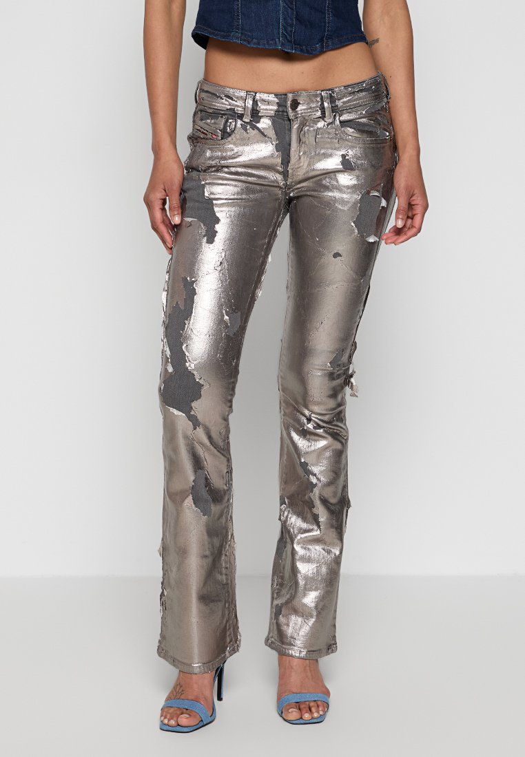 Diesel Bootcut jeans zilverkleurig Diesel Bootcut jeans zilverkleurig