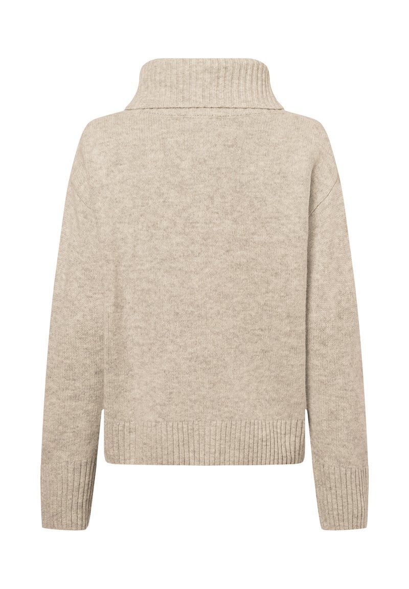 Norweger Pullover Wollpullover Damen Beige Norweger Pullover Damen