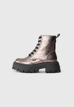 ASPEN - Botines con cordones - pewter metallic