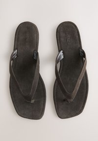 T-sandali - chocolate brown suede