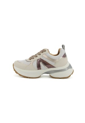 Sneakers basse - silver dark brown