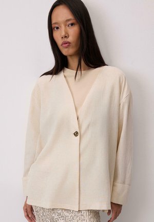 DOKULU DÜĞMELİ  - Leichte Jacke - krem