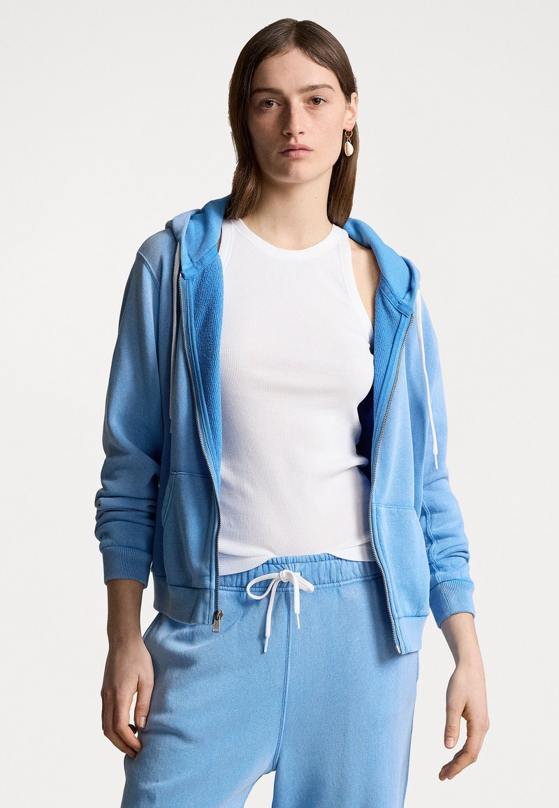 Polo Ralph Lauren ISLAND FLEECE LONG SLEEVE SWEATSHIRT - Camisola com fecho - blue orbit