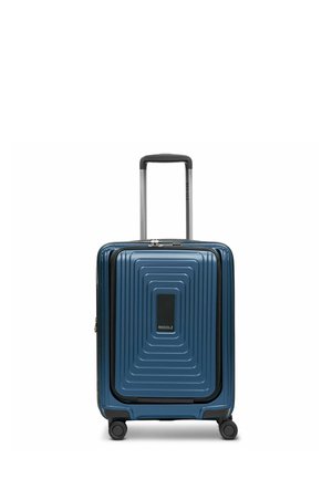 ESSENTIALS KABINEN LAPTOPFACH MIT DEHNFALTE - Trolley - dark blue metallic