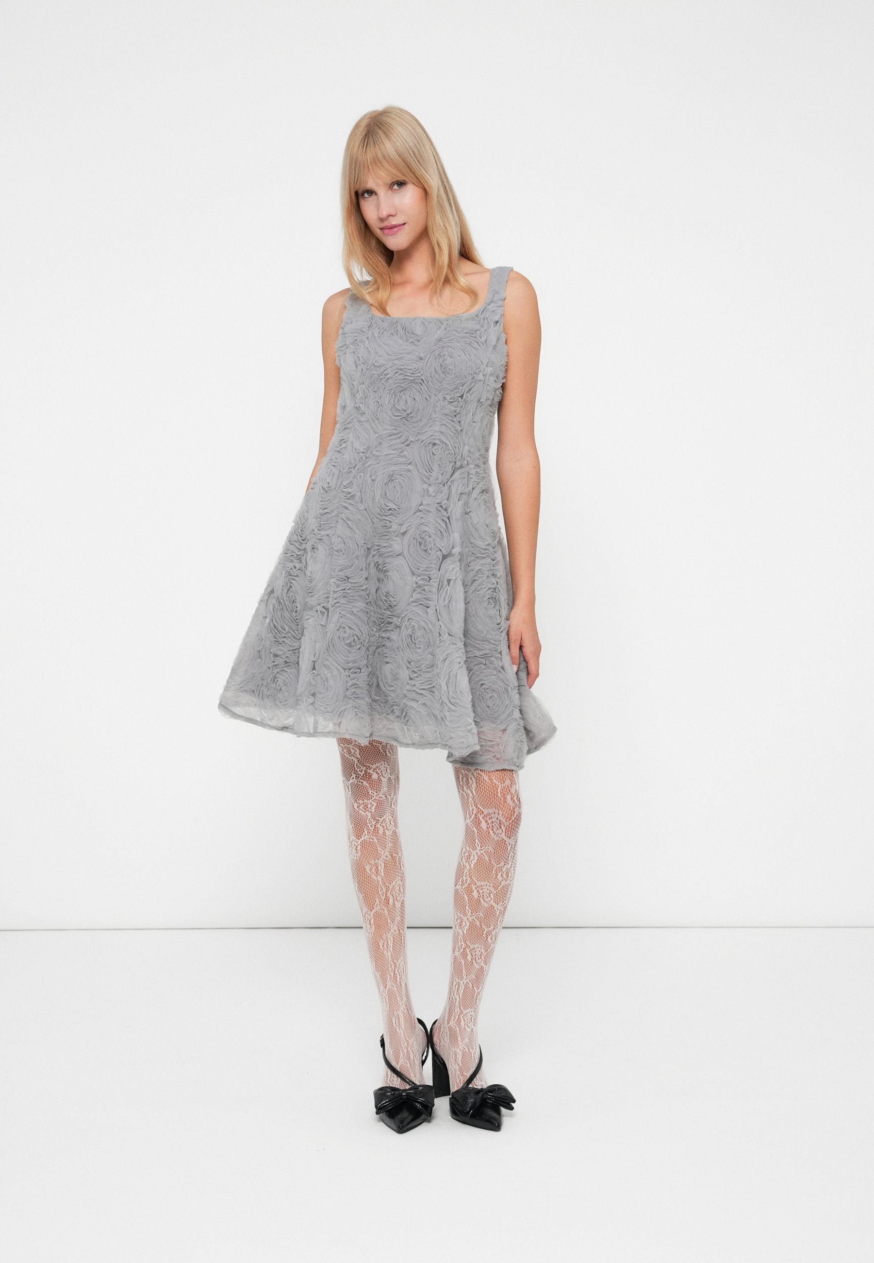 YAS YASISABELLE DRESS - Day dress - silver-coloured - Zalando.co.uk