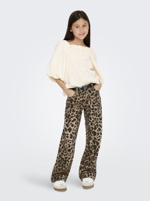KOGGIANNA MADISON WIDE PANT - Jeans straight leg - light taupe/black