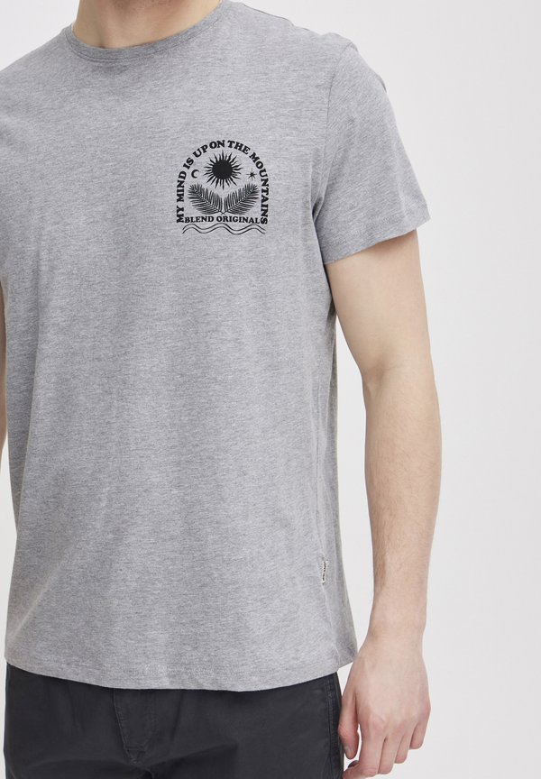 BHTEE - Print T-shirt - stone mix3