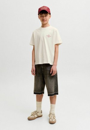Jack & Jones Junior, T-SHIRT T-SHIRT JUNIOR - Trükipildiga T-särk - antique white
