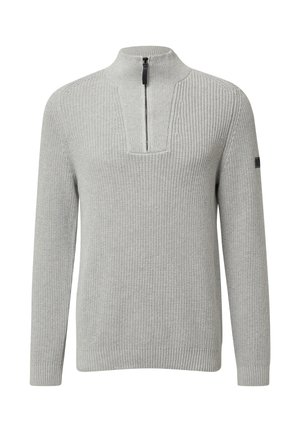 Strickpullover - grau meliert