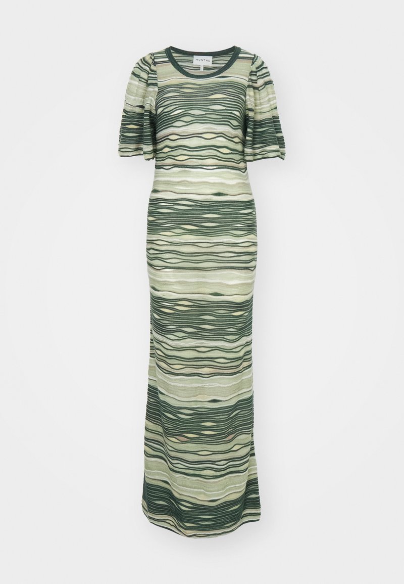 MUNTHE Gebreide jurk donkergroen