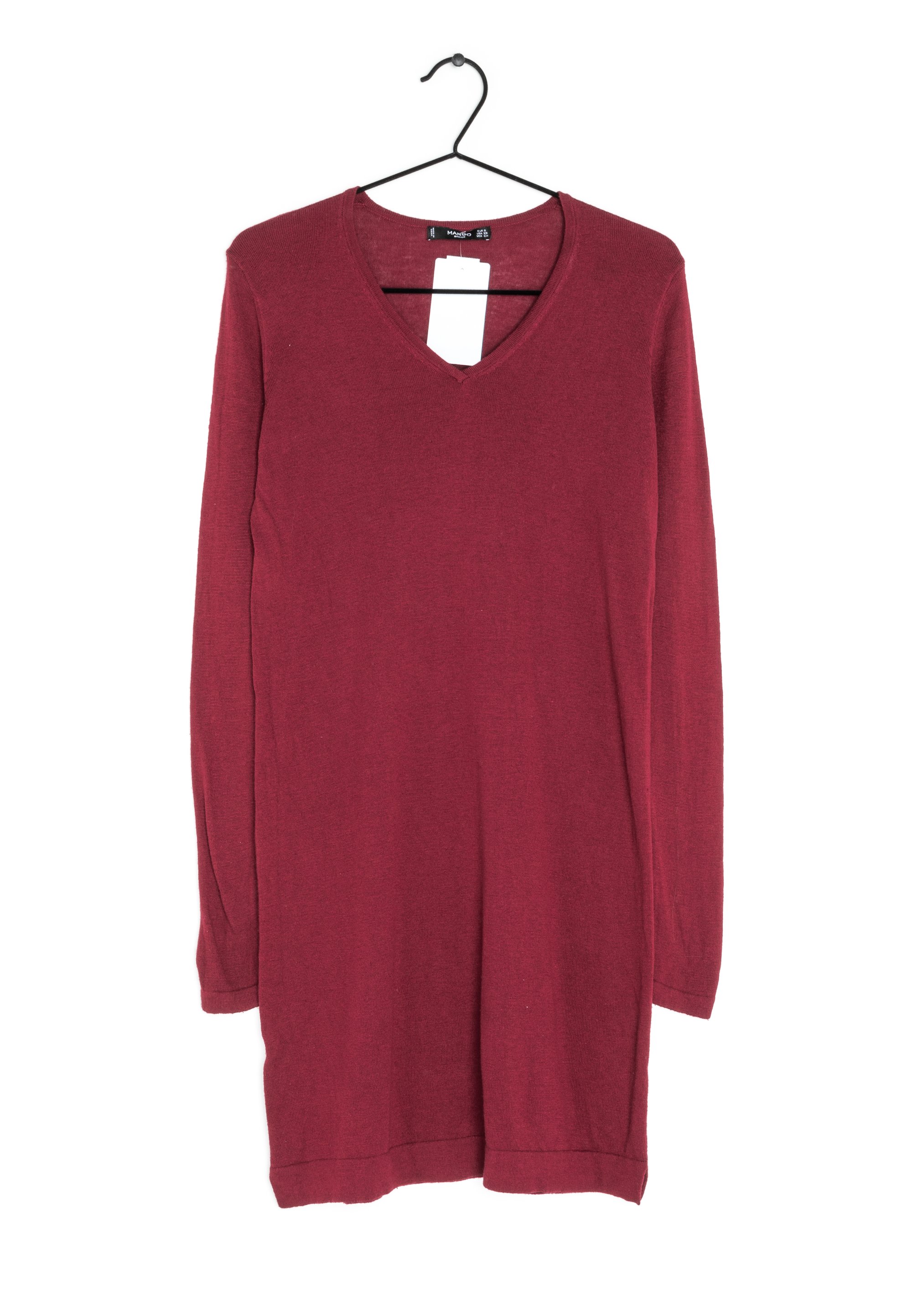 Manches Longues Robe Pull Longue Mango Mango Robe Pull Red/rouge