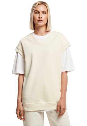 LADIES OVERSIZED SWEAT SLIPOVER - Džemper - whitesand