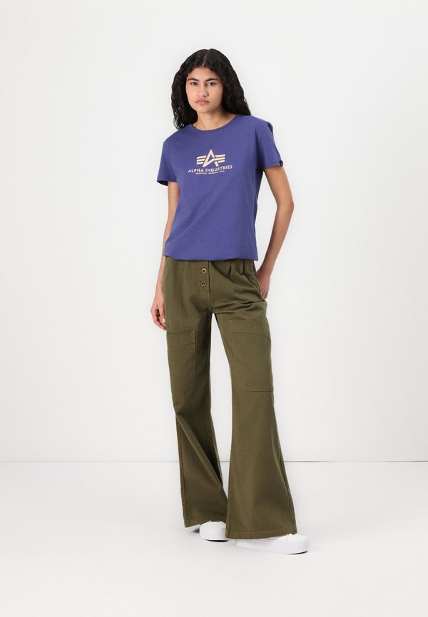 NEW  - Print T-shirt - night purple3