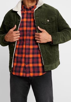 Spijkerjas - dark green