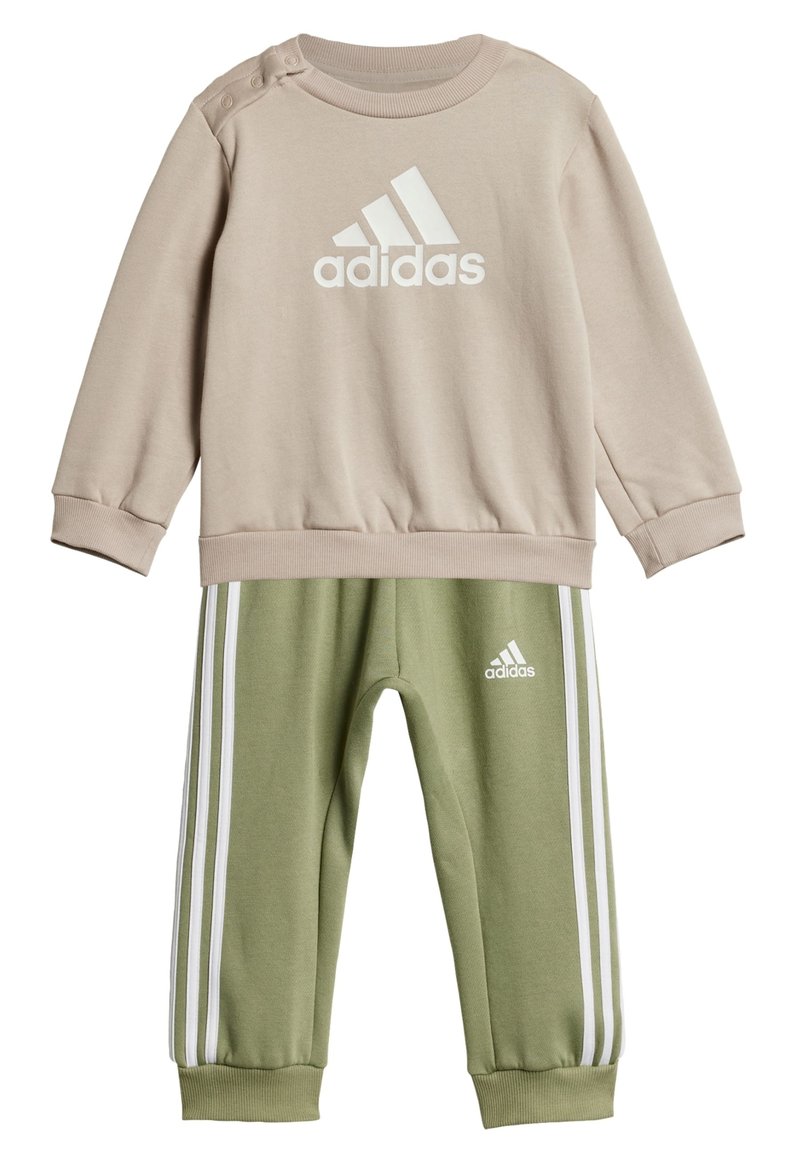 adidas Performance BADGE OF SPORT - Tuta - beige white