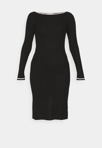 BOAT NECK DRESS - Pulóverruha - black