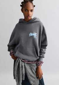 PULL&BEAR BOW - Mikina s kapucňou - dark grey