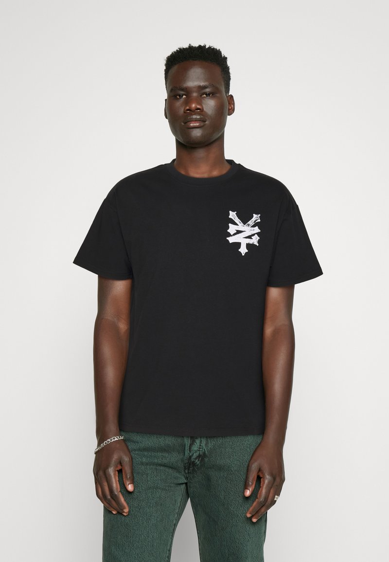 ZOO YORK - AQUA TEE UNISEX - Nyomott mintás póló - black, Nagyítás