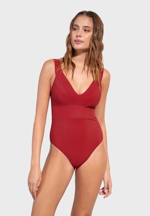 PIPPER - Swimsuit - burgundy