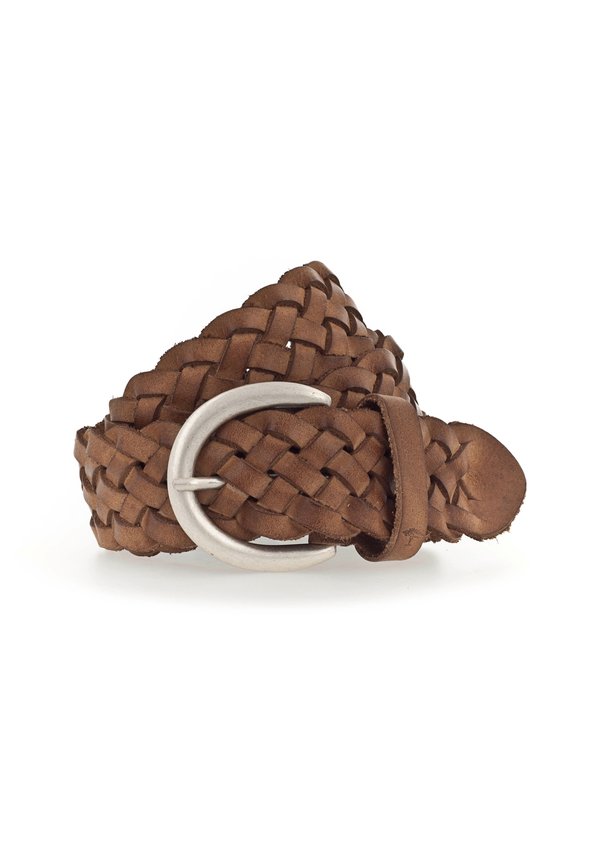 Flechtgürtel - camel