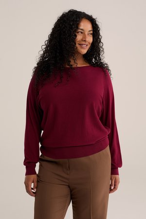 WE Fashion, CURVE - Svetrík - vintage red