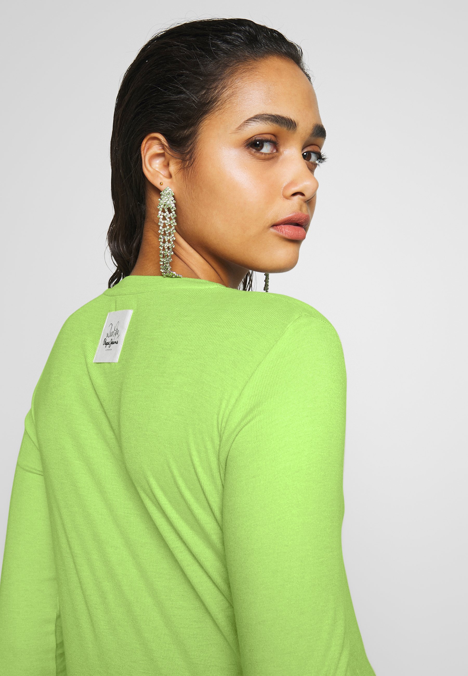 Pepe Jeans DUA LIPA X PEPE JEANS - Long sleeved top - lime/yellow - Zalando .de