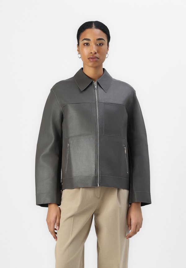 STEVIE JACKET  - Lederjacke - beluga