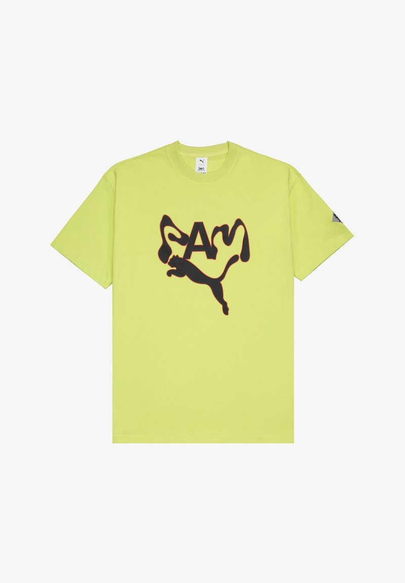 Puma P.A.M. GRAPHIC - T-shirt imprimé - gruen