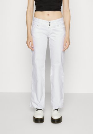 NEOGINA SUPER - Calças de ganga bootcut - white