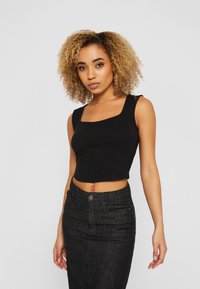 Urban Classics SHORT CORSAGE - Top - black