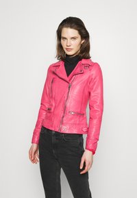 Oakwood Video - Nahkatakki - Pink/Pinkki - Zalando.fi