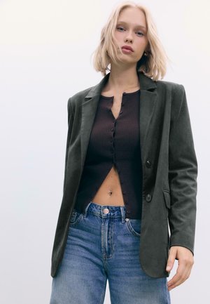 REGULAR FIT  - Krátky kabát - green