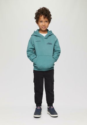 MIT GLOW-IN-THE-DARK-EFFEKT - Hoodie - petrol