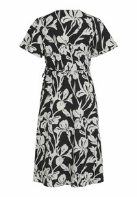 VILA VILOVIE WRAP DRESS - Vardagsklänning - black