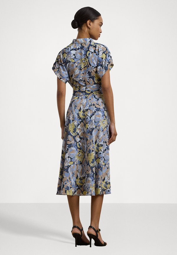 FLORAL BELTED CREPE DRESS - Day dress3