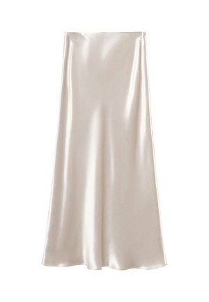 Mango MIDI  - A-line skirt - silver