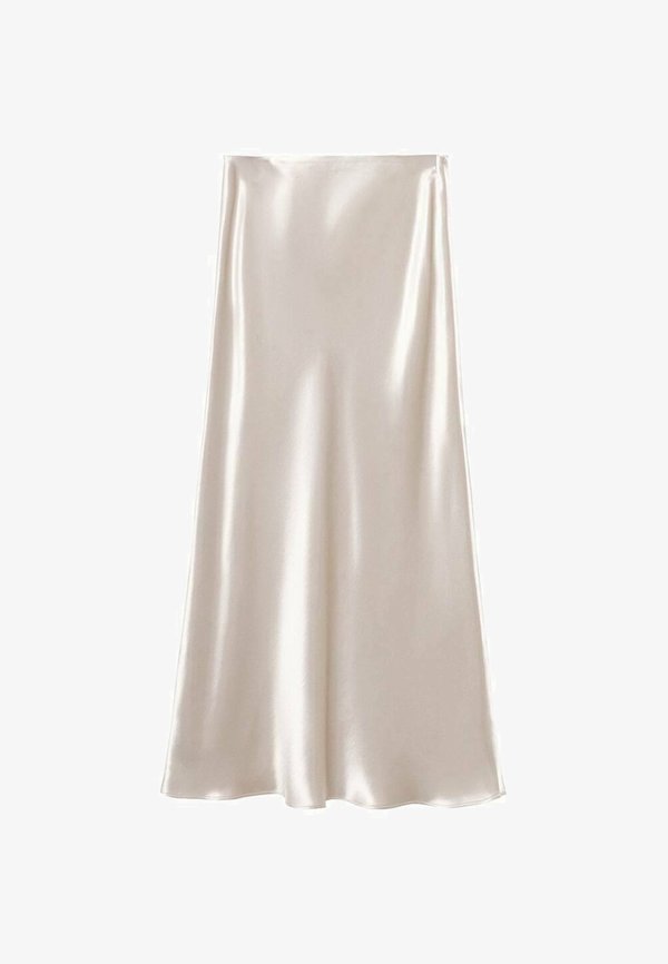 MIDI - A-line skirt - silver2