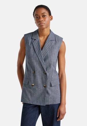PINSTRIPED - Waistcoat - grey