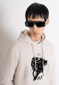 Antony Morato BLEND WITH FLOCK AND MATT PLASTIC PRINT - Felpa - paper
