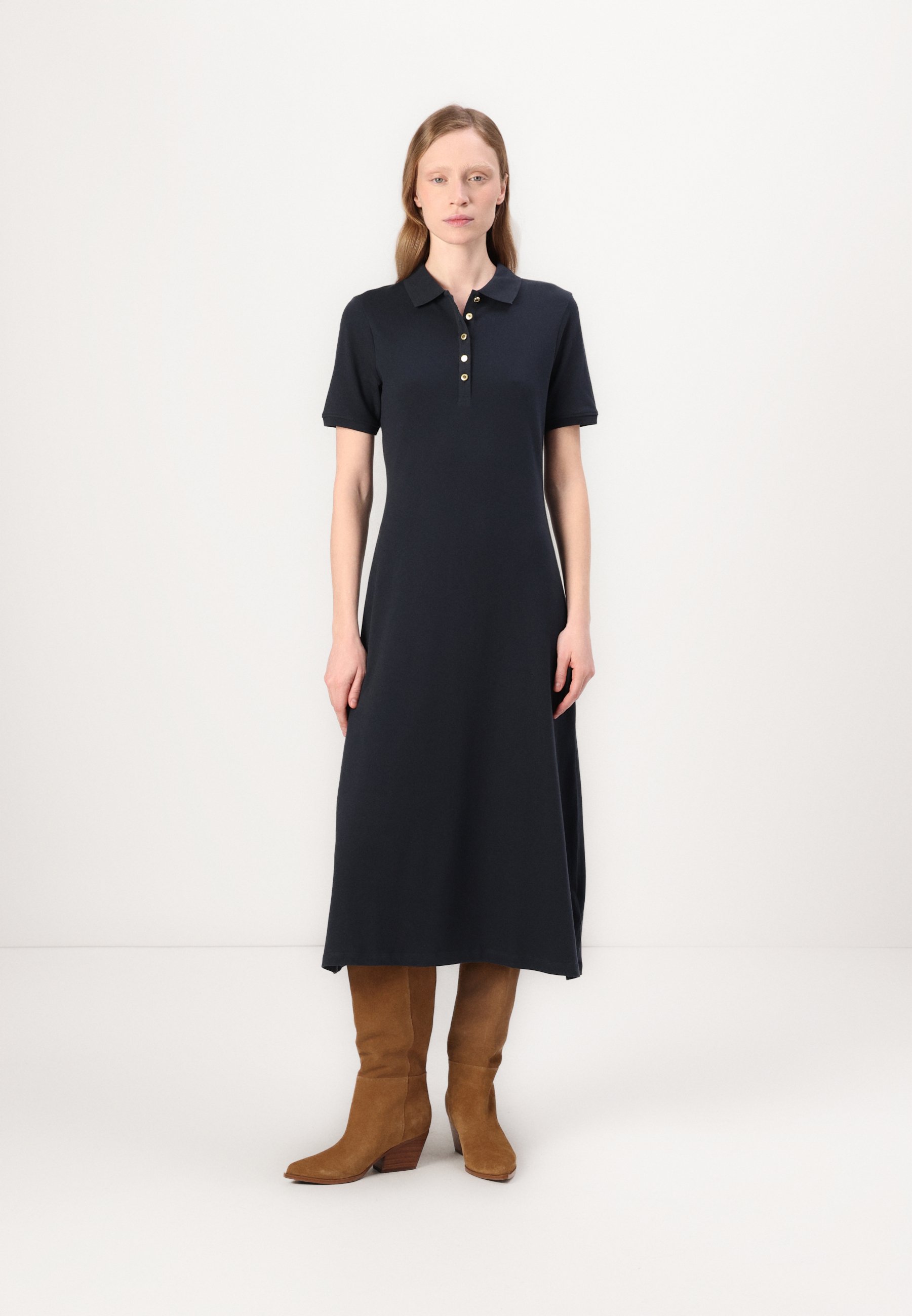 関税込 Barbour ミディドレス デイドレス ブルー Barbour CELESTE MIDI DRESS - Day dress - navy/dark blue