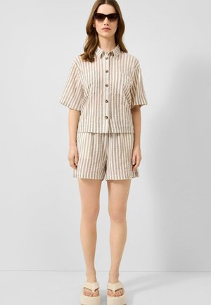 QS HOSE - Shorts - dunkelbraun