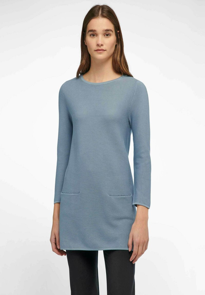 Damen Strickjacken | PETER HAHN Strickpullover rauchblau/hellblau - XL55441 Damen Strickjacken | PETER HAHN Strickpullover rauchblau/hellblau - XL55441